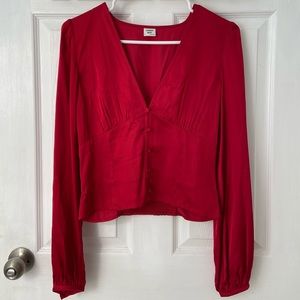 Sunday Best Tatiana Blouse in Crimson Red